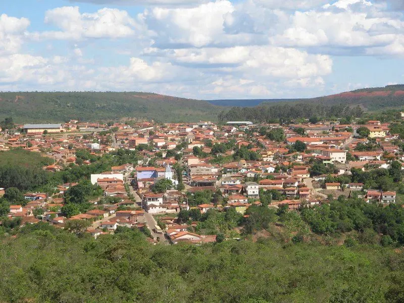 Vista da cidade de Carbonita, Minas Gerais