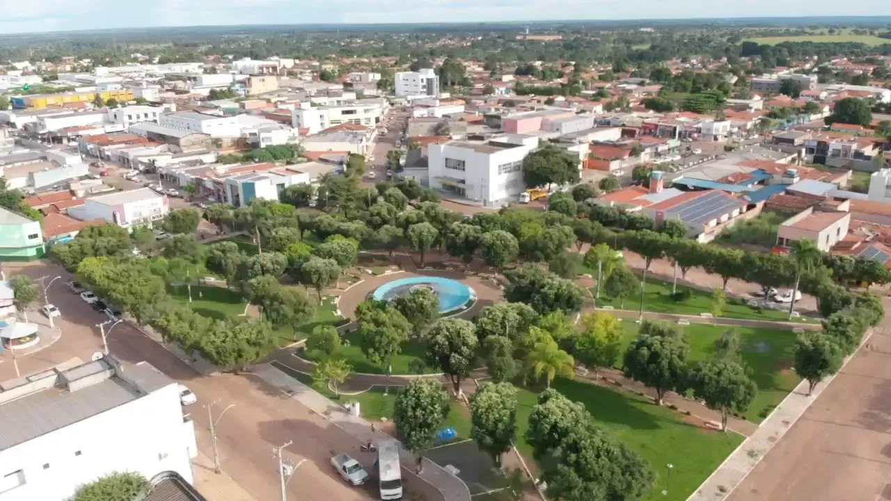 Vista da cidade de Colinas do Tocantins, Tocantins