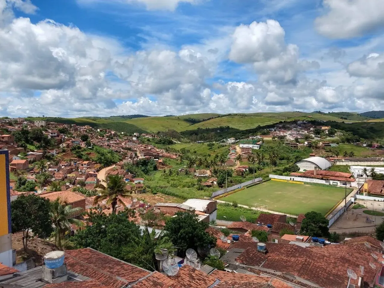 Vista da cidade de Macaparana, Pernambuco