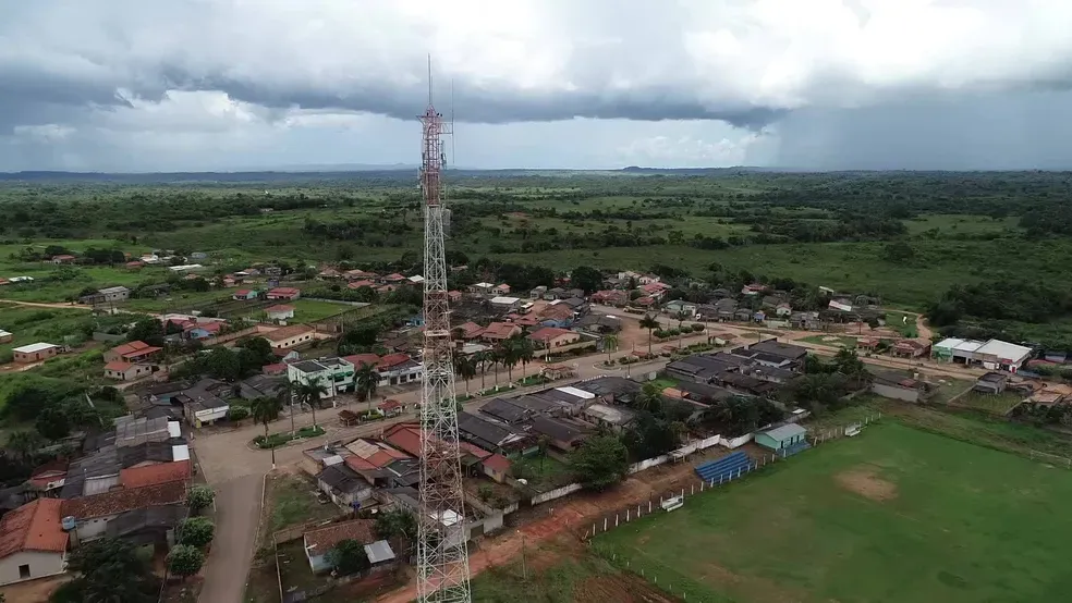 Vista da cidade de Bannach, Pará